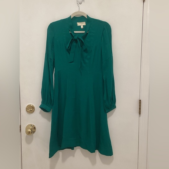 NWOT Anthropologie Gina Keyhole Dress by Moulinette Soeurs Green Size 2 - Picture 4 of 14